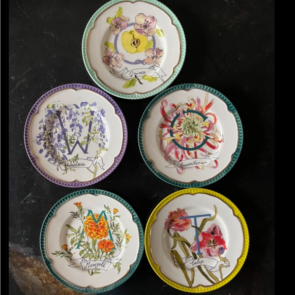 Fiona Corsini Monogram Canape Plate-Ouince - Picture 5 of 5